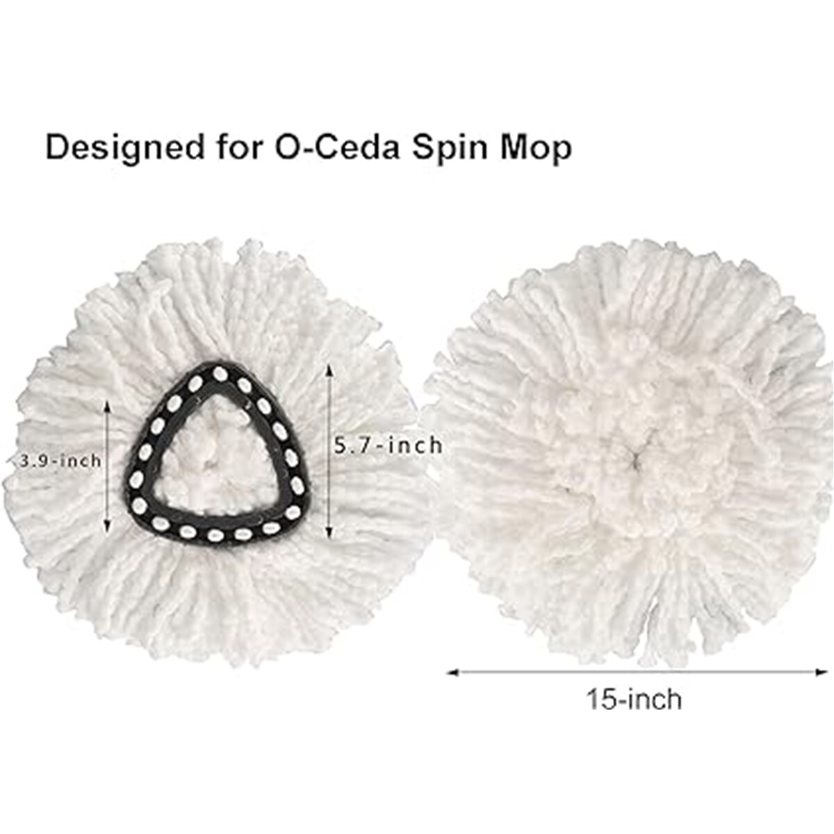 2/12 Pack Replacement head easy to install Mop head For O-Cedar Rotary Mop