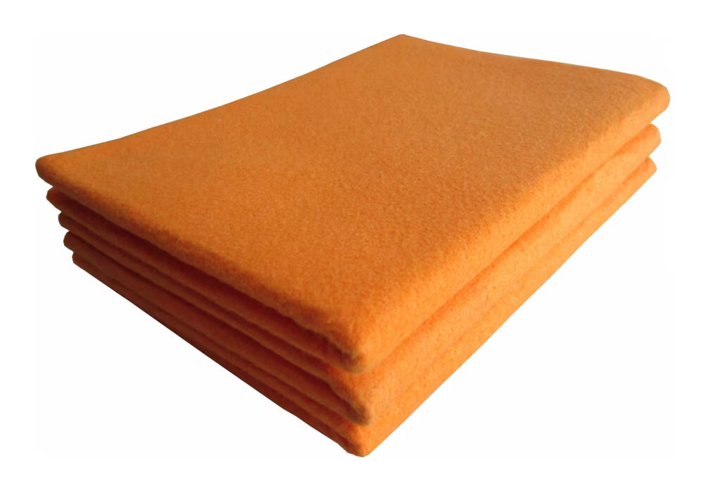 20 PACK, Orange German Shammy Cloths. Chamois Towels. 27 in. x 19.75 in.