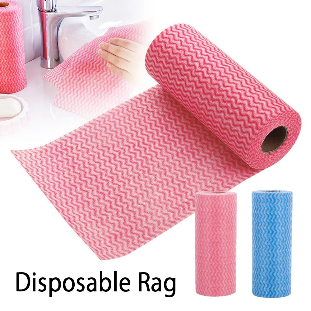 50 Count/Roll Cleaning Towels Reusable Cleaning Cloth Dish Rags Kitchen Paper To