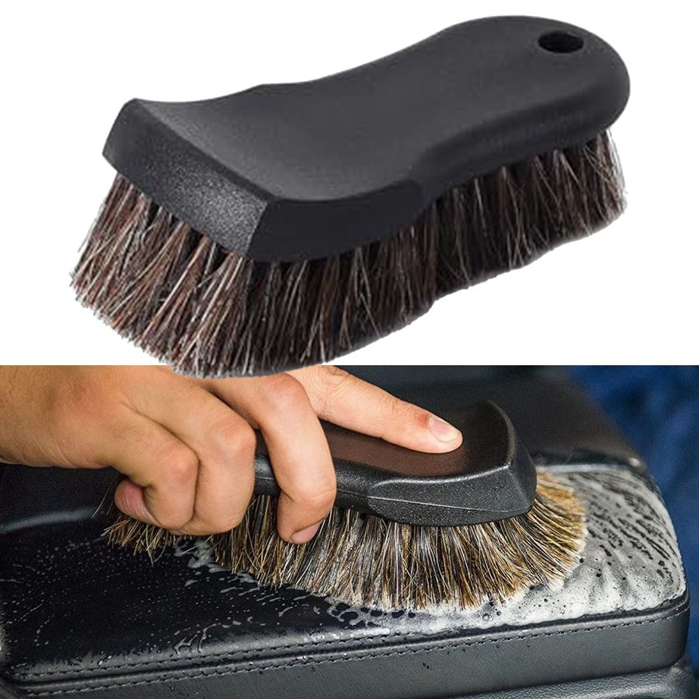 Automotive Care Brushes with Real Horsehair Ideal for Sensitive Fabric Surfaces