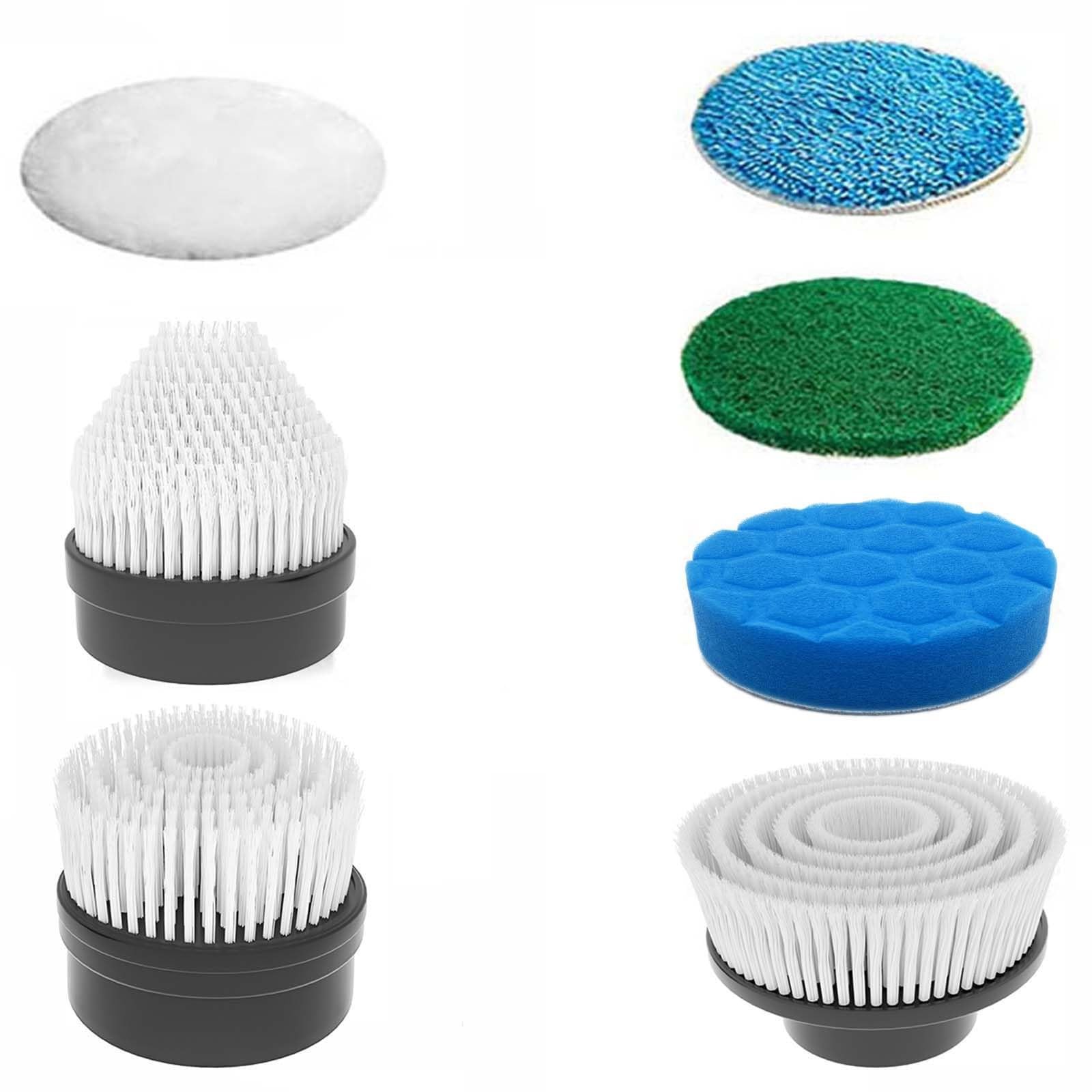 MGLSDeet Electric Spin Scrubber 7Pcs Replacement Brush Heads Black, White