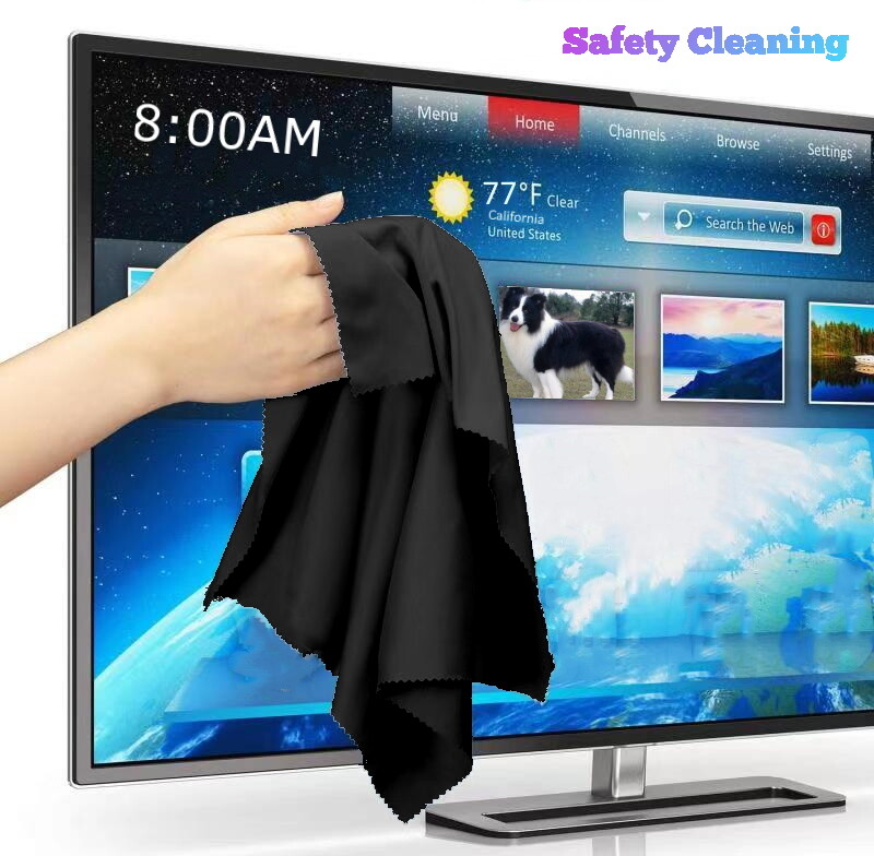 Oversized Microfiber Cleaning Cloth 20″ X 20″ for TV Screens Lens Phone (Blue)