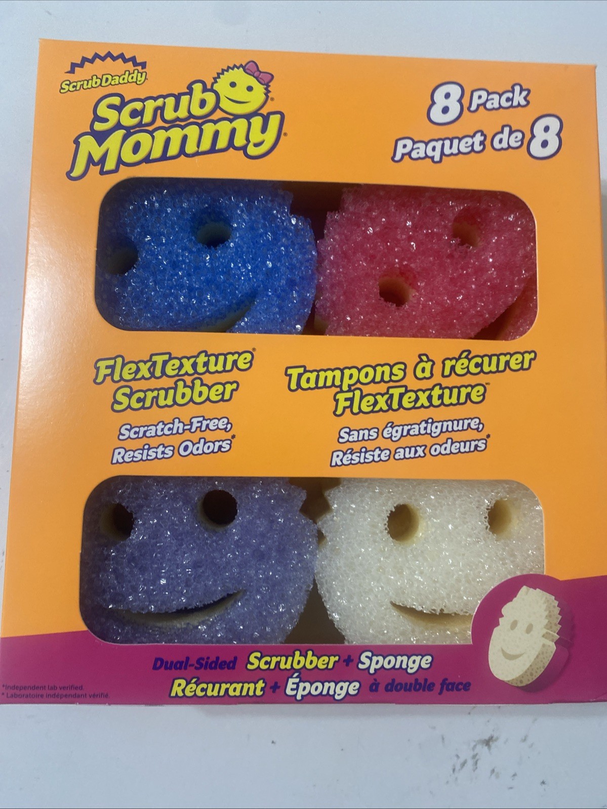 Scrub Mommy Dual-Sided Scrubber Sponge Scratch Free 8 Pack
