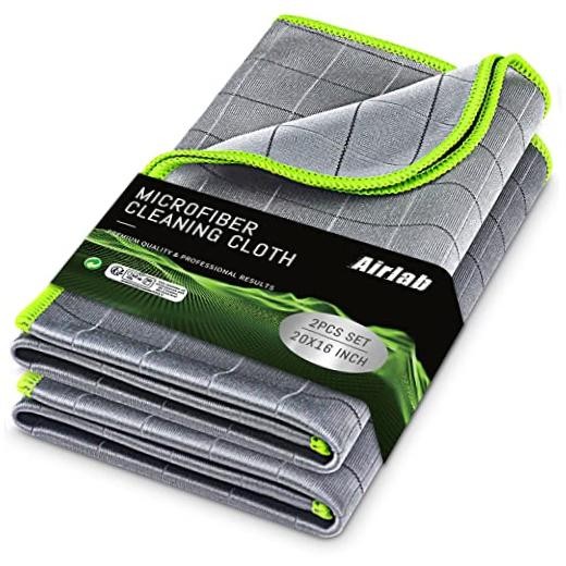 Grey-Green Microfiber Towels Cars Wash & Dry Cloth – Thick Plush