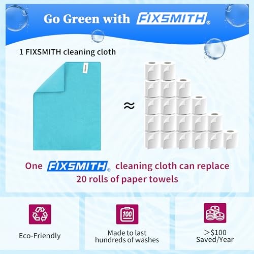 Microfiber Cleaning Cloth – Pack of 48, Multi 48PK 3 Colors Assorted