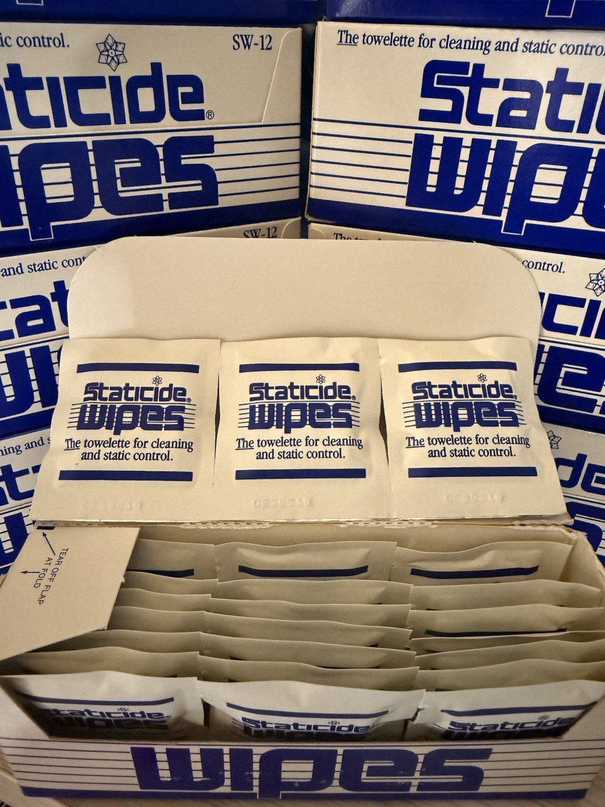 Acl Staticide Wipes Sw12 Anti-Static Wipes 12 Boxes of 24 (288 total wipes)
