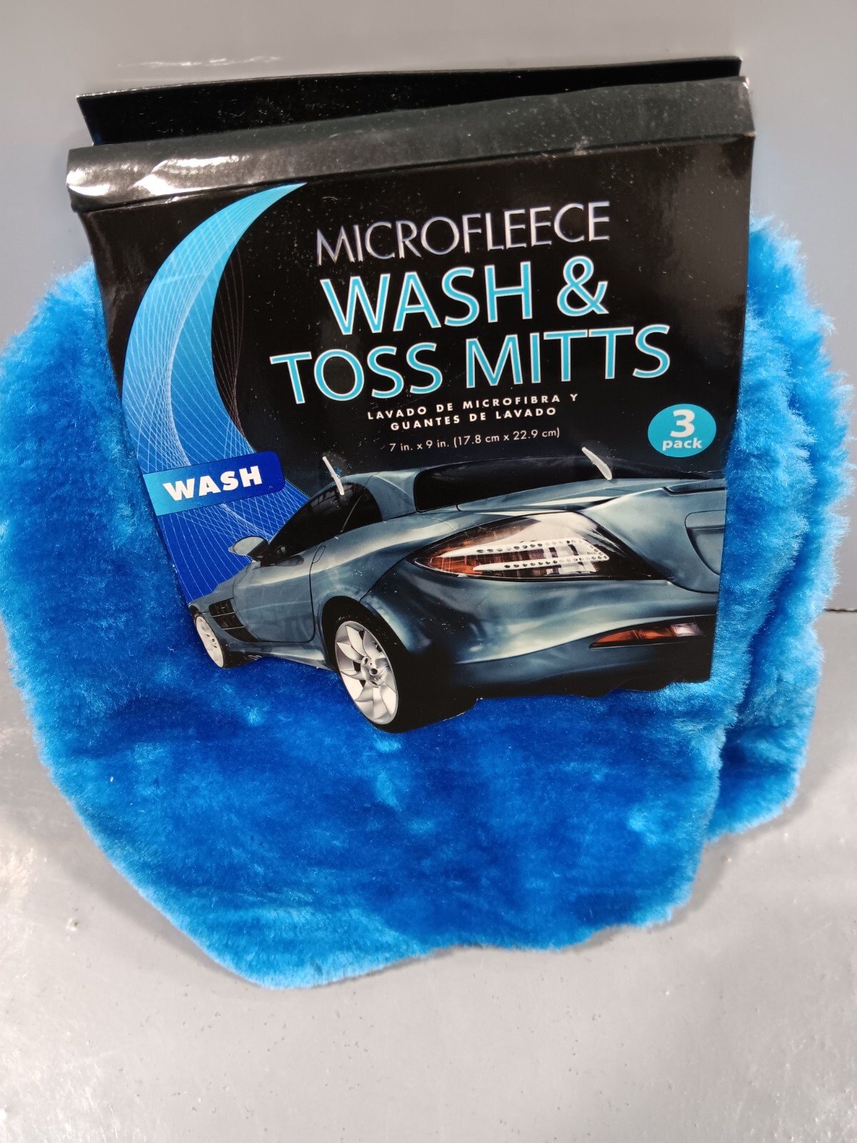 VIKING CARE MICROFLEECE WASH & TOSS MITTS 3pack CLEAN CAR