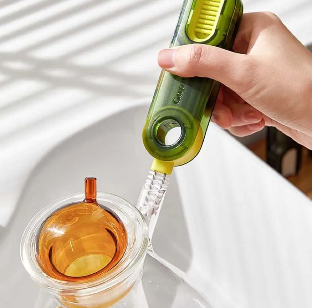 3-in-1 Cleaning Brush Set for Bottle, Cup, Lids & Straws – Multi-Use Cleaner Kit