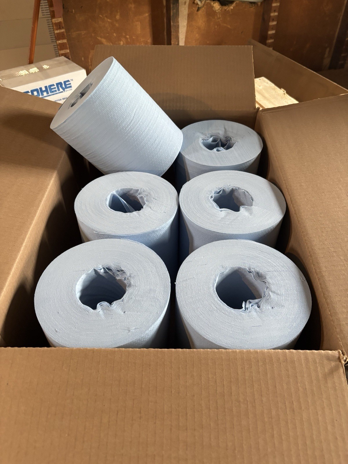 Industrial Towel Roll Disposable Economical All Purpose Wipers Blue Cloth Rags