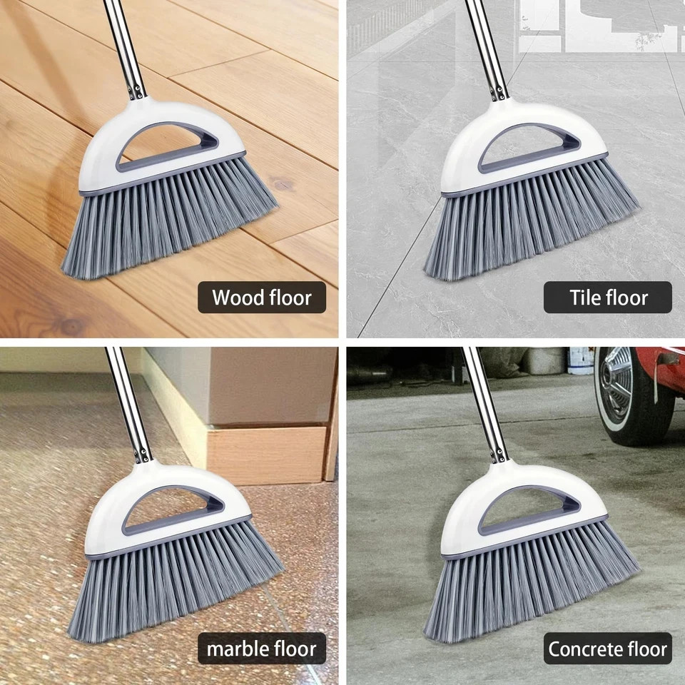 Angle Brooms for Sweeping Indoor – Indoor Broom for Hardwood Floors House Br