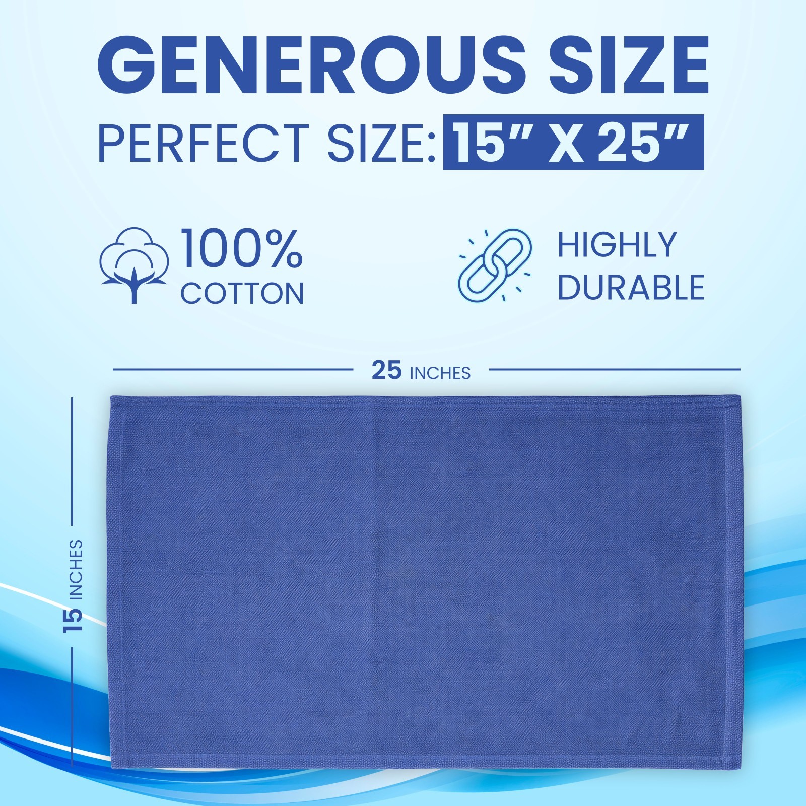 Blue Huck Towels Cleaning Rags – Multi Purpose Cleaning – NEW