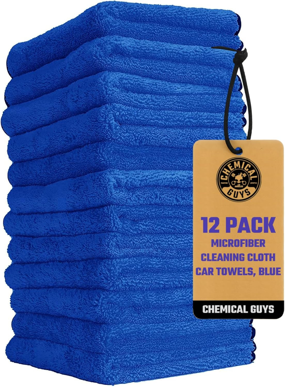 Professional Grade Premium Microfiber Towels for Cars, Blue, 16″ X 16″, Ultra-So
