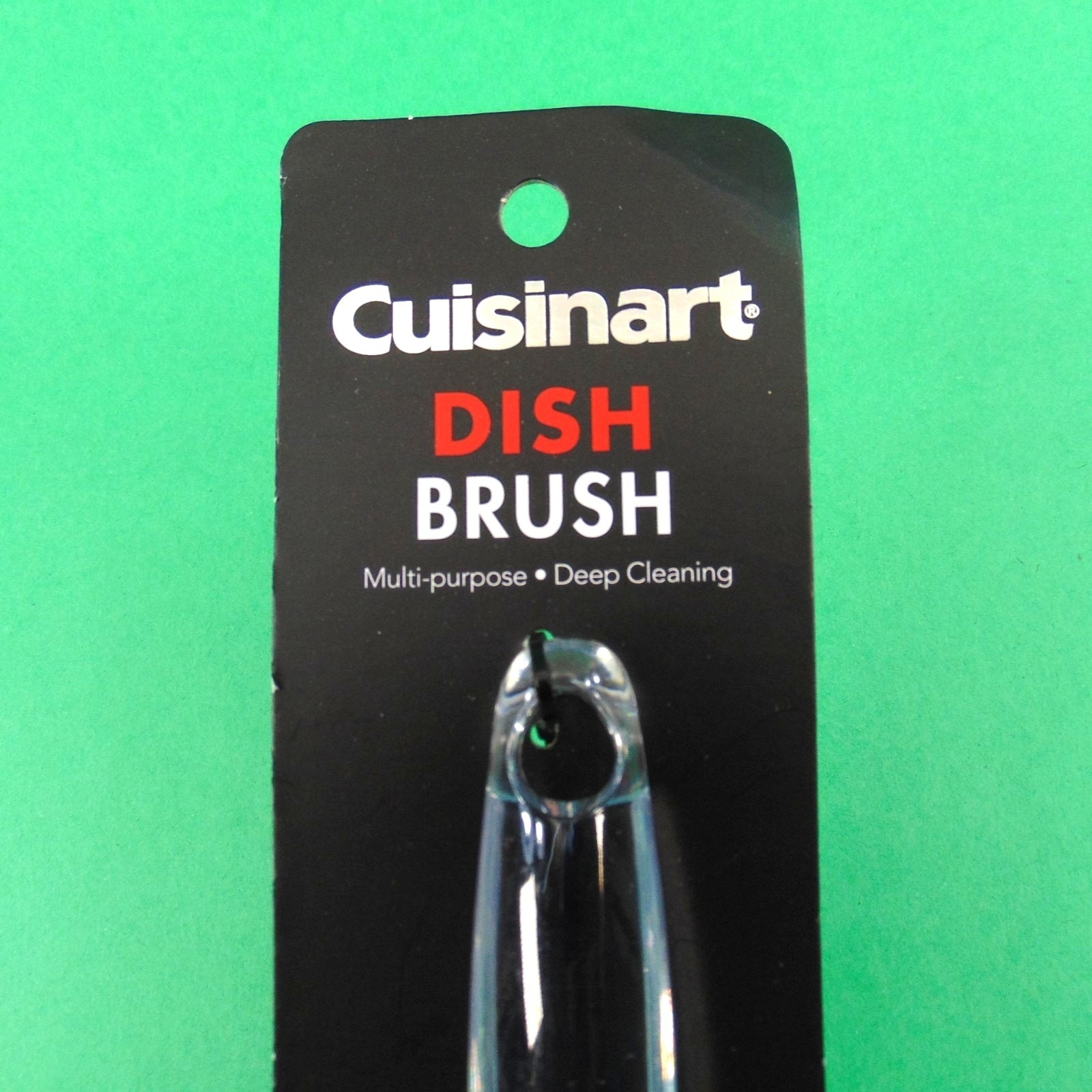 Cuisinart Dish Brush Clear Handle Multi-Purpose Deep Cleaning Scours Pots Pans