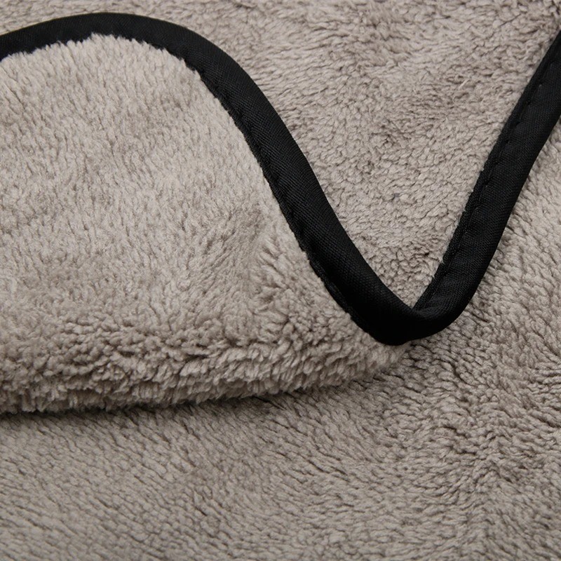 Dark Gray Microfiber Car Wash Drying Towel Dialed Water Drying Towel