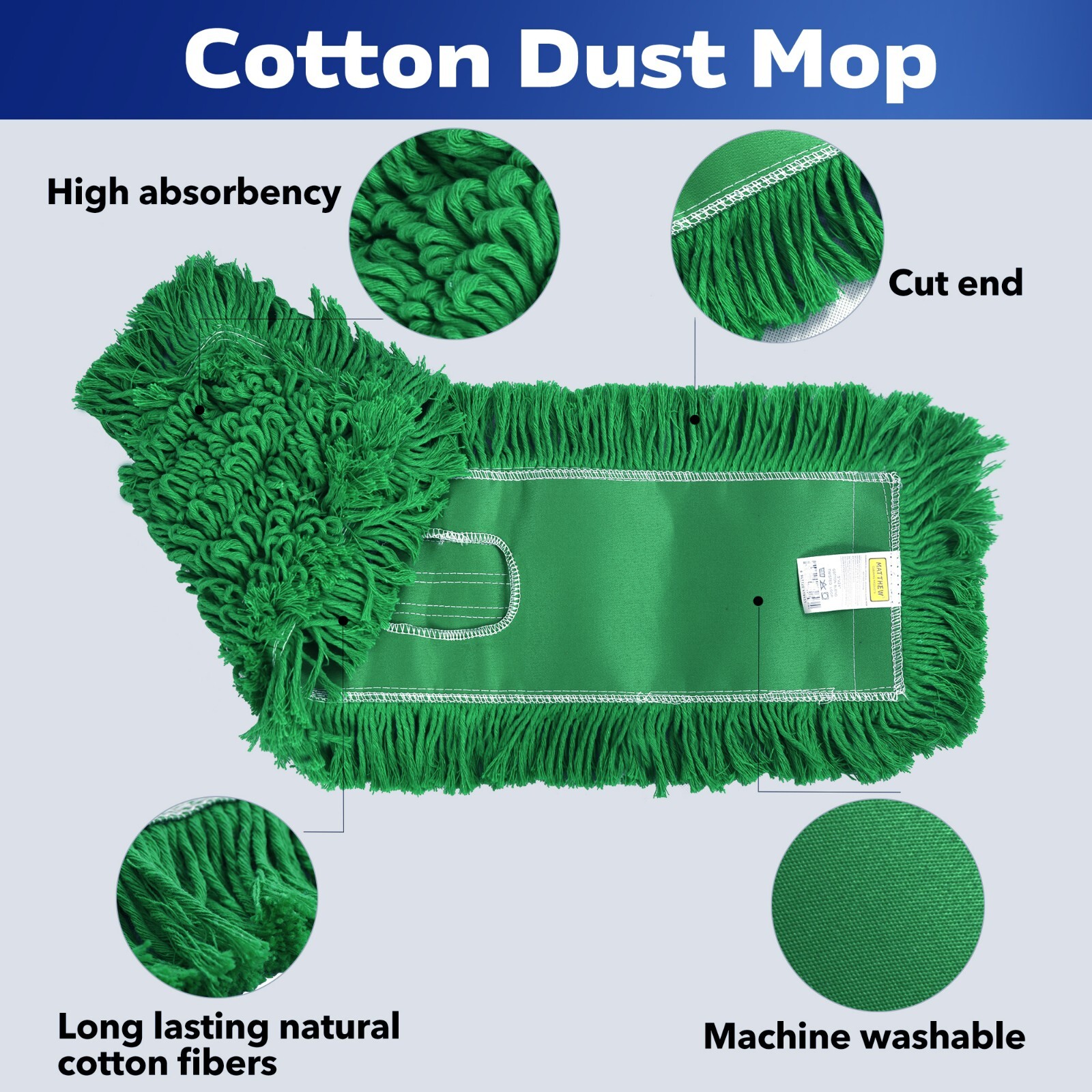 Professional Dust Mop Commercial Industrial Heavy Duty Head Refill