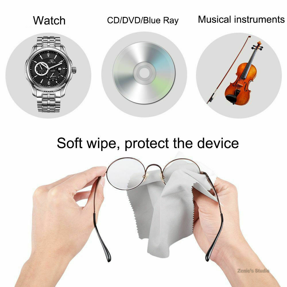 Oversized Microfiber Cleaning Cloth 8″ X 8″ for TV Screens Lens Phone-Multicolor