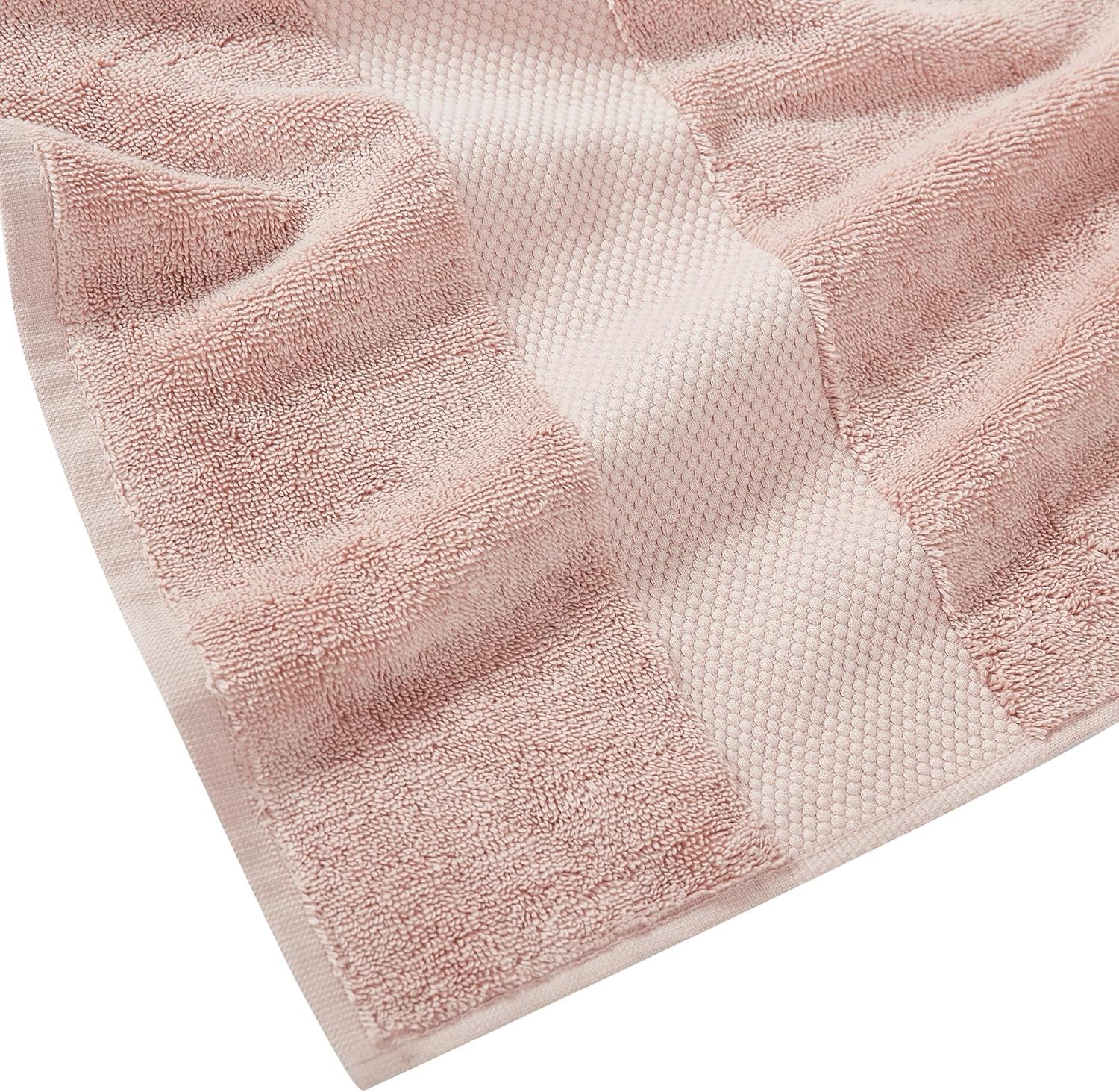 Turkish Cotton Towels Blush Cotton 4-Piece 4 Pack Hand Towel, Solid Color