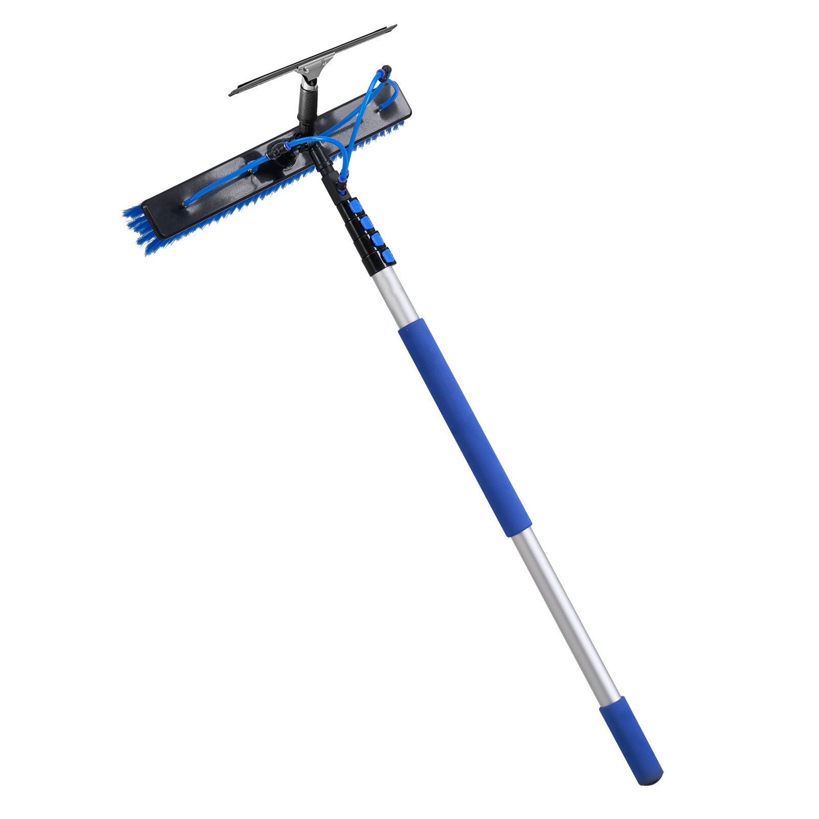 Uimoso Solar Panel Cleaning Kit with 15 ft Water Fed Pole, Brush, and Squeegee