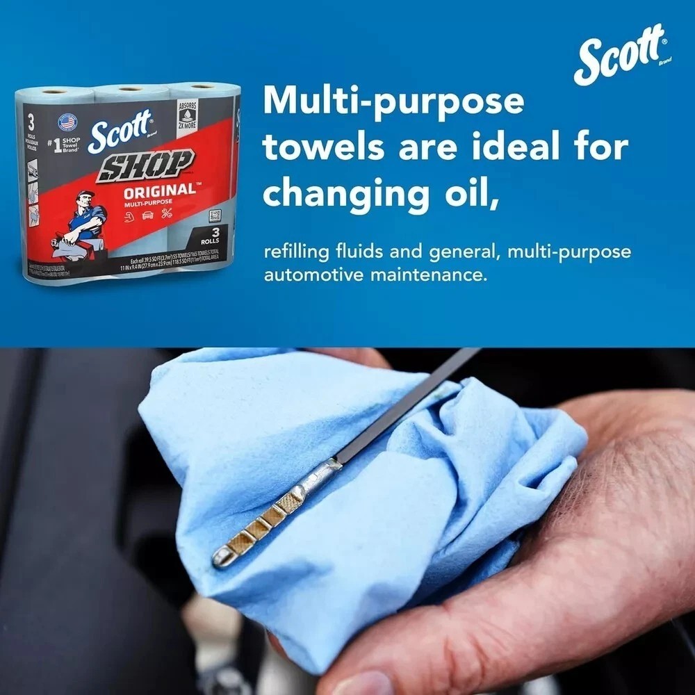 Scott Shop Towels Original Blue Shop Towels Multi-Purpose Automotive Maintenance
