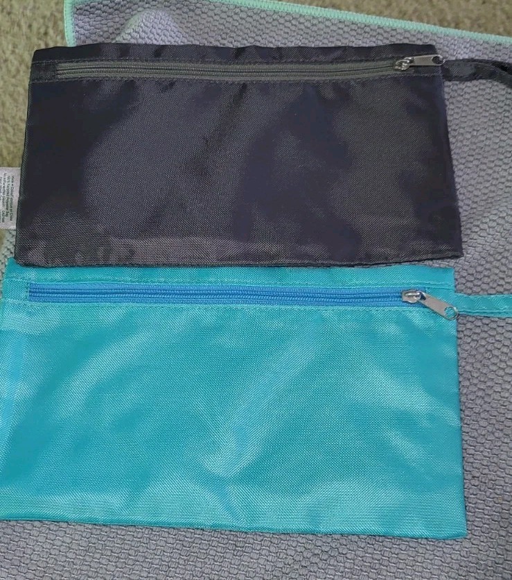 Lot NORWEX Grab-N-Go Wristlet Travel Pouch Mini Enviro Cloth Bag Dual Zipper