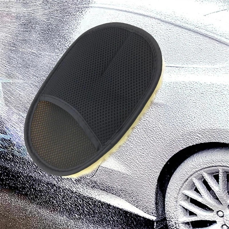 5 Pcs Microfiber Car Wash Mitt Cleaning Glove Auto Polishing Home Kitchen