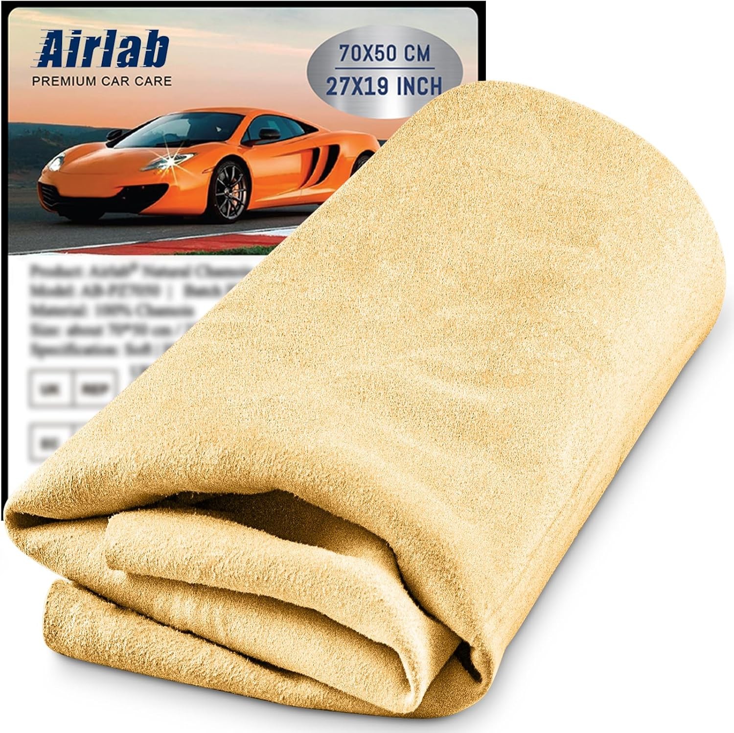 Chamois Cloth For Car Wash Drying Towel Real Leather Shammy Towel Lint Free