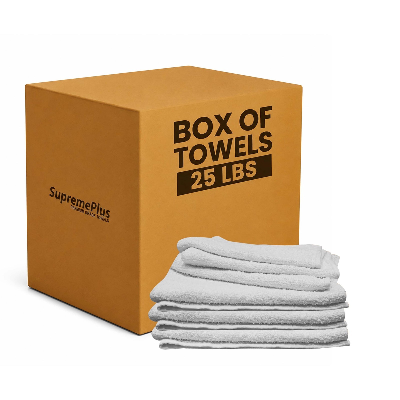 Multipurpose Terry Cloth Cleaning Rags – 25 lbs Box, 20″x20″ – Ideal for Garage,