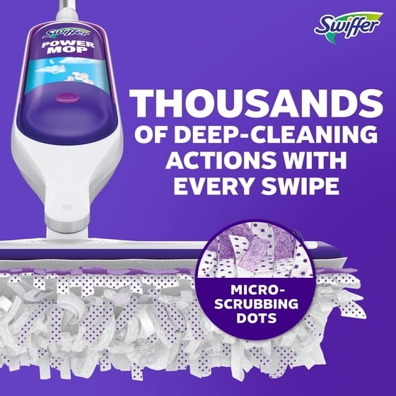 Swiffer Power Mop, Floor Cleaner, Tile, Vinyl, Laminate, Wood, Floor Cleaner