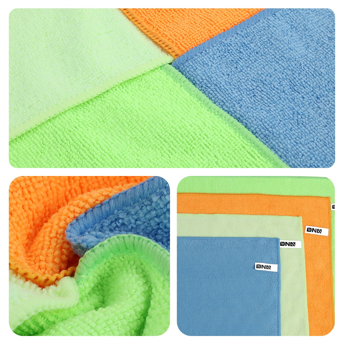 24pcs 12×16 Inch Durable Ultra Soft Microfiber Cleaning Cloth Towel Rag Car Wash