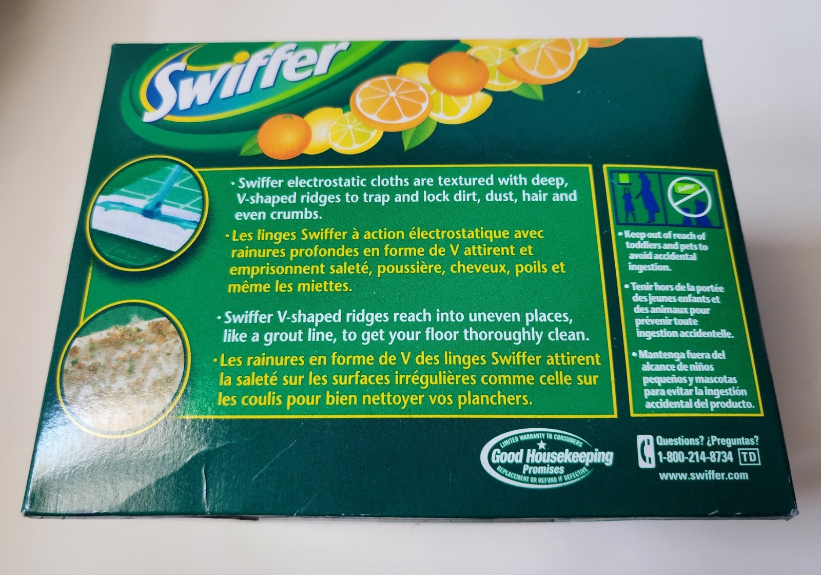Swifter Sweeper Fresh Citrus Scent Discontinued! Dry Sweeping Cloths Deep Ridge