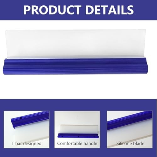 Professional Automotive Wiper Blade Squeegee, 12 inch 3-Layer Silicone Water Bla