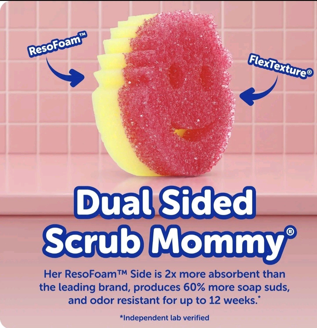 Original 8 -Pack-Scrub Daddy & Scrub Mommy – Kitchen Sponges – Dish Scratch Free