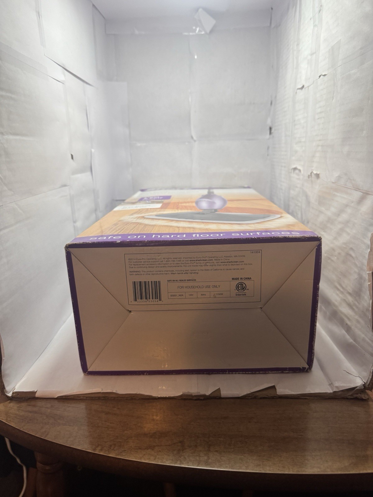 Shark Light & Easy Steam Mop Swivel Steering Purple Open Box New