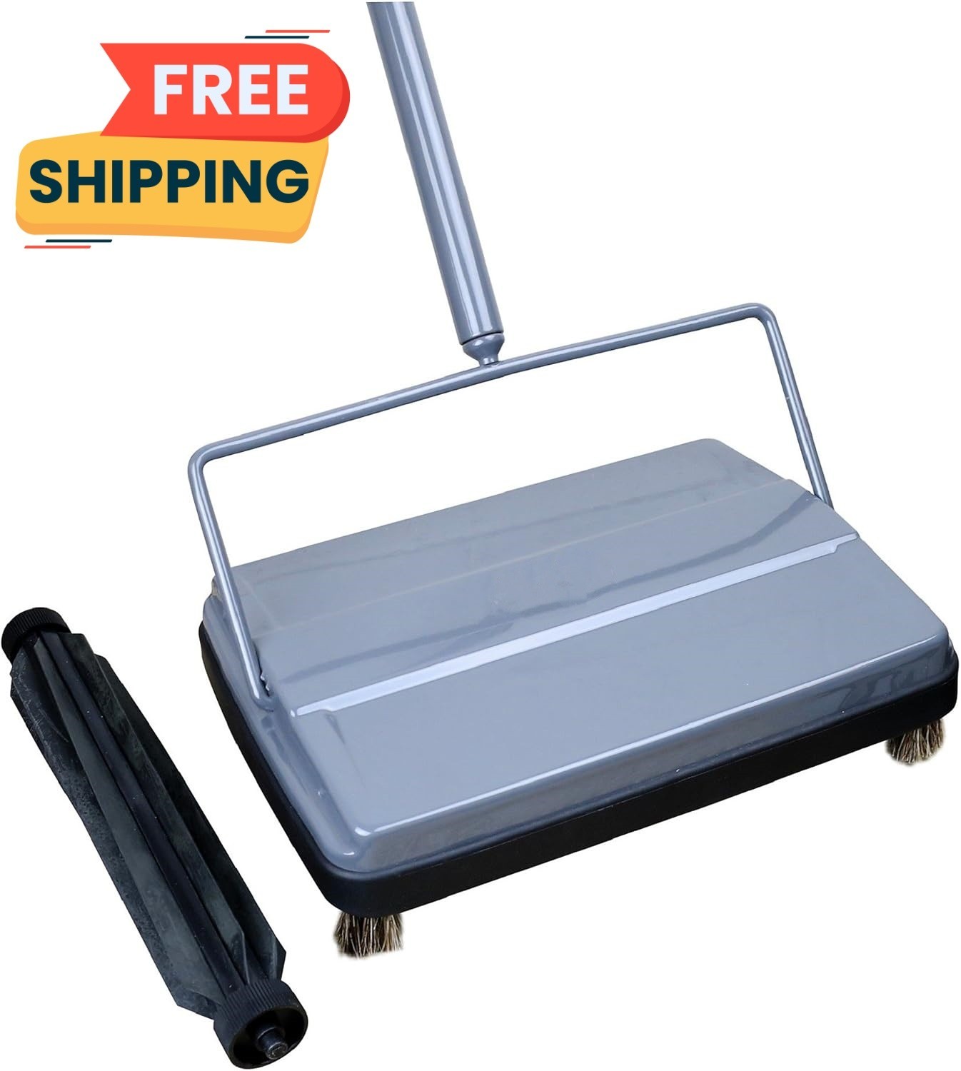 Barredora de alfombras y pisos con rotor de goma adicional – Limpieza de 9″ NEW