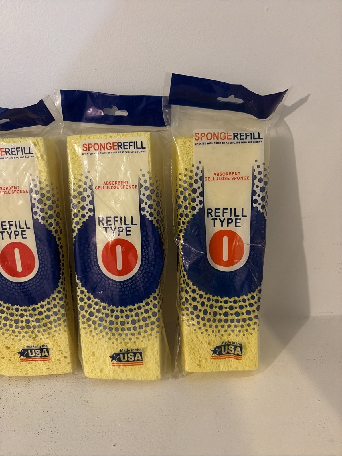 5 Butterfly Mop Set Absorbent Cellulose Poly Sponge Refill Head Type I USA NEW