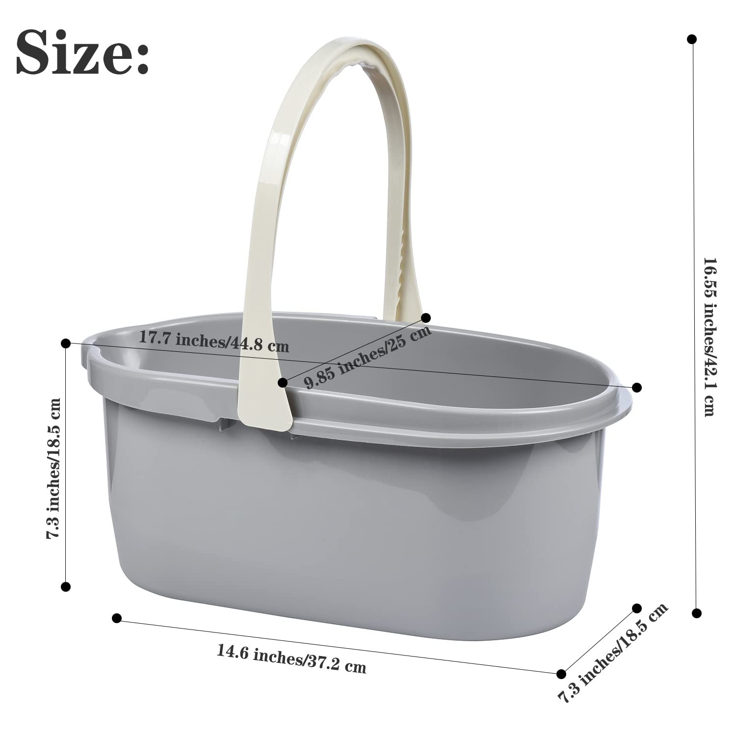 4.5 Gallon Cleaning Bucket, Good Grips Household Mop Bucket for Cleaning Supp…