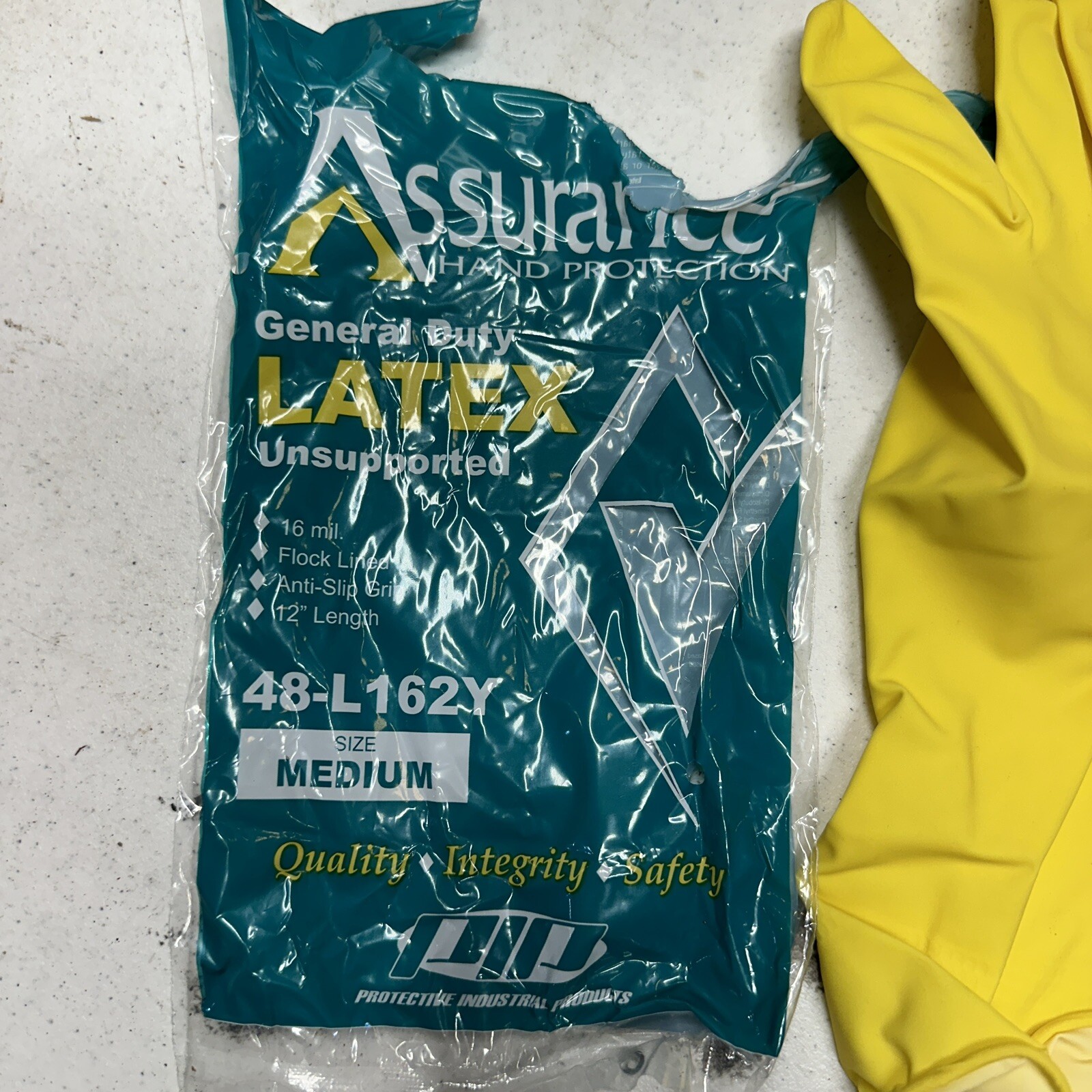 1 Case 144 Latex Dishwashing / Multipurpose Gloves Non Slip Grip MEDIUM