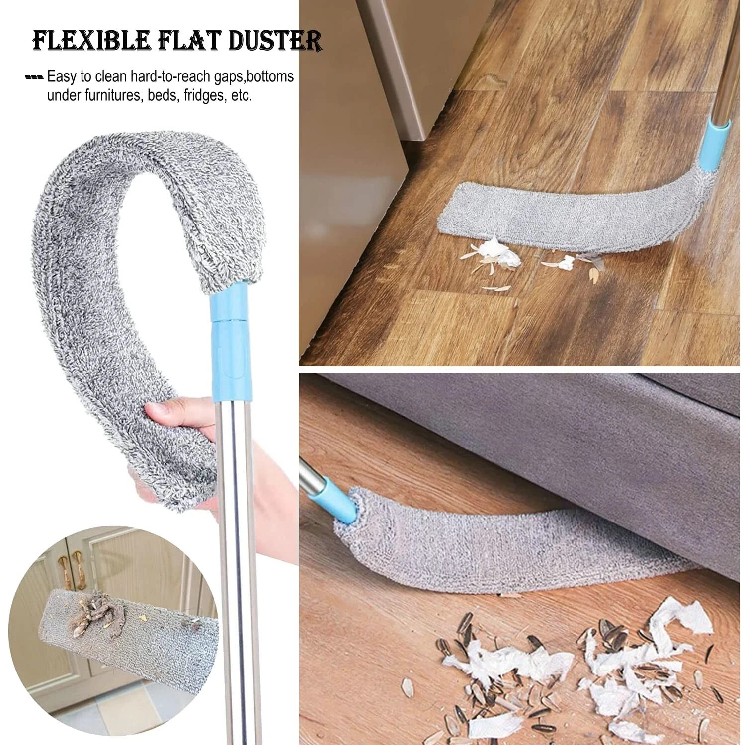 Gap Dust Cleaner Retractable Long Handle Flexible Mops Home Room For Sofa Bed