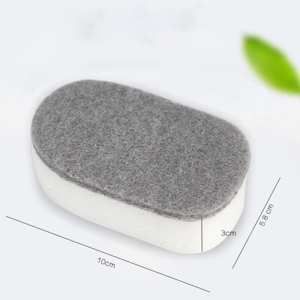 12Pcs Cleaning Loofah Sponge Strong Water Absorption Grey and White Complex