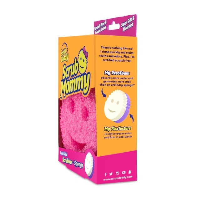 Scrub Mommy Dual-sided Scrubber Scrubbing Sponge 1ct Polymer foam Scrub Daddy