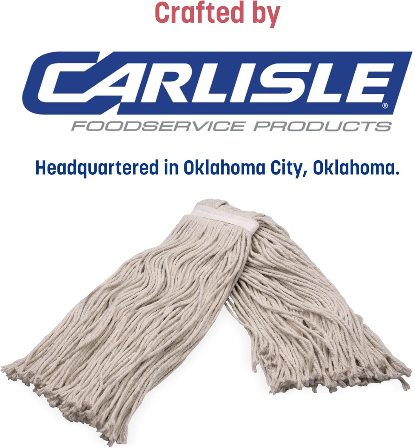 32-Inch Cotton Mop Head – Highly Absorbent Replacement for Home & Commercial Use