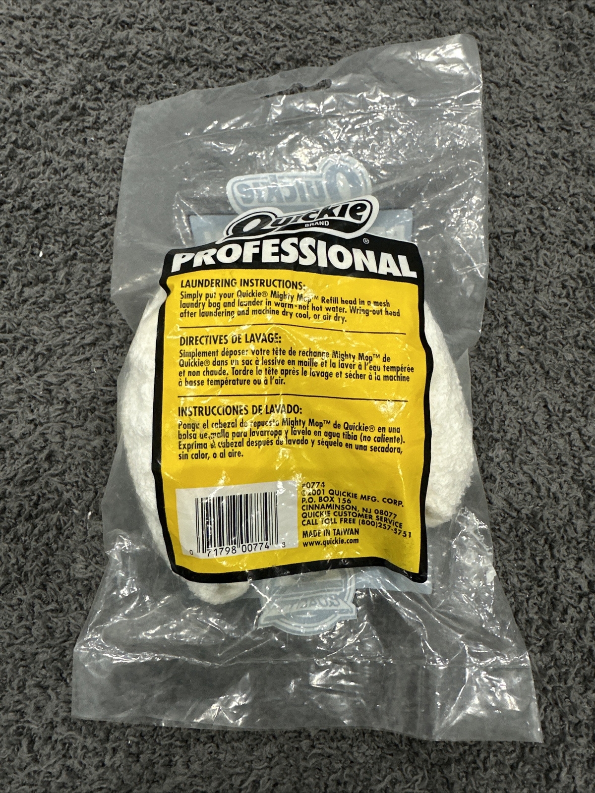 Quickie Professional Mighty Mop Refill 0774 Vintage (2001)