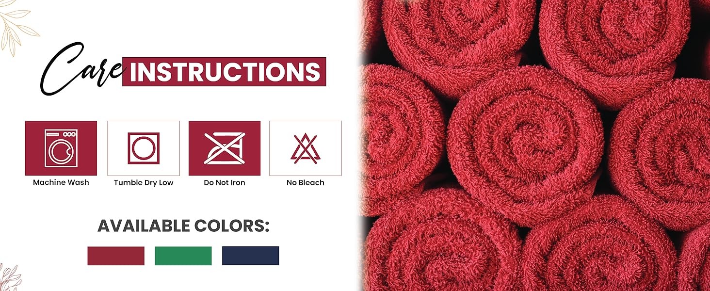 Luxury Hand Towels – 550 GSM, 16×27 Inch, Pack of 6, 100% Ring Spun Cotton –