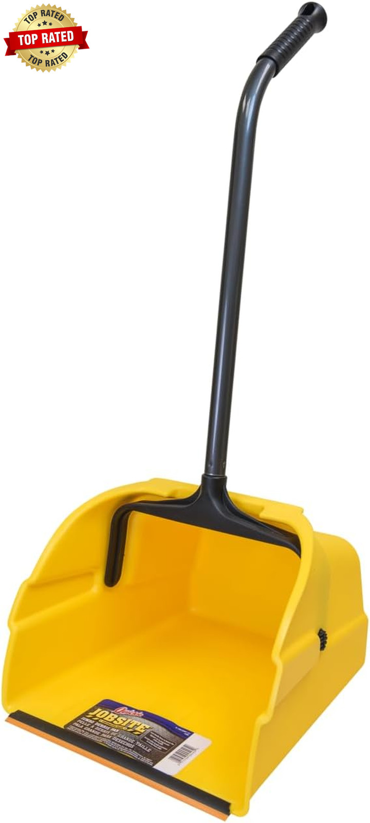 Debris Dustpan with Handle, Jumbo Debris Pan, Trash Collection for Industrial/Pr