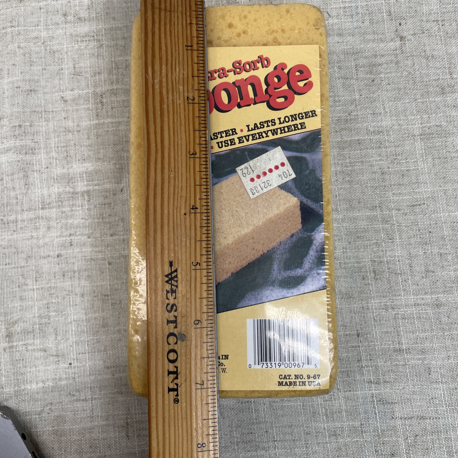 VTG New Sealed Sponge Clean-Rite Kitchen Easy Grip Ultra Sorb Atlanta USA