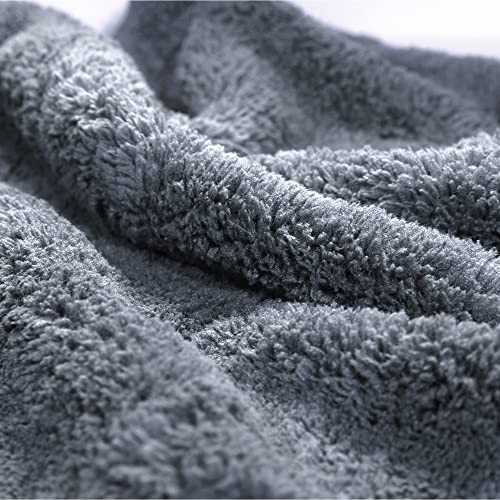 Universal Microfiber Towels – 600GSM Edgeless Design – 16″ x 16″ (3-Pack) Grey