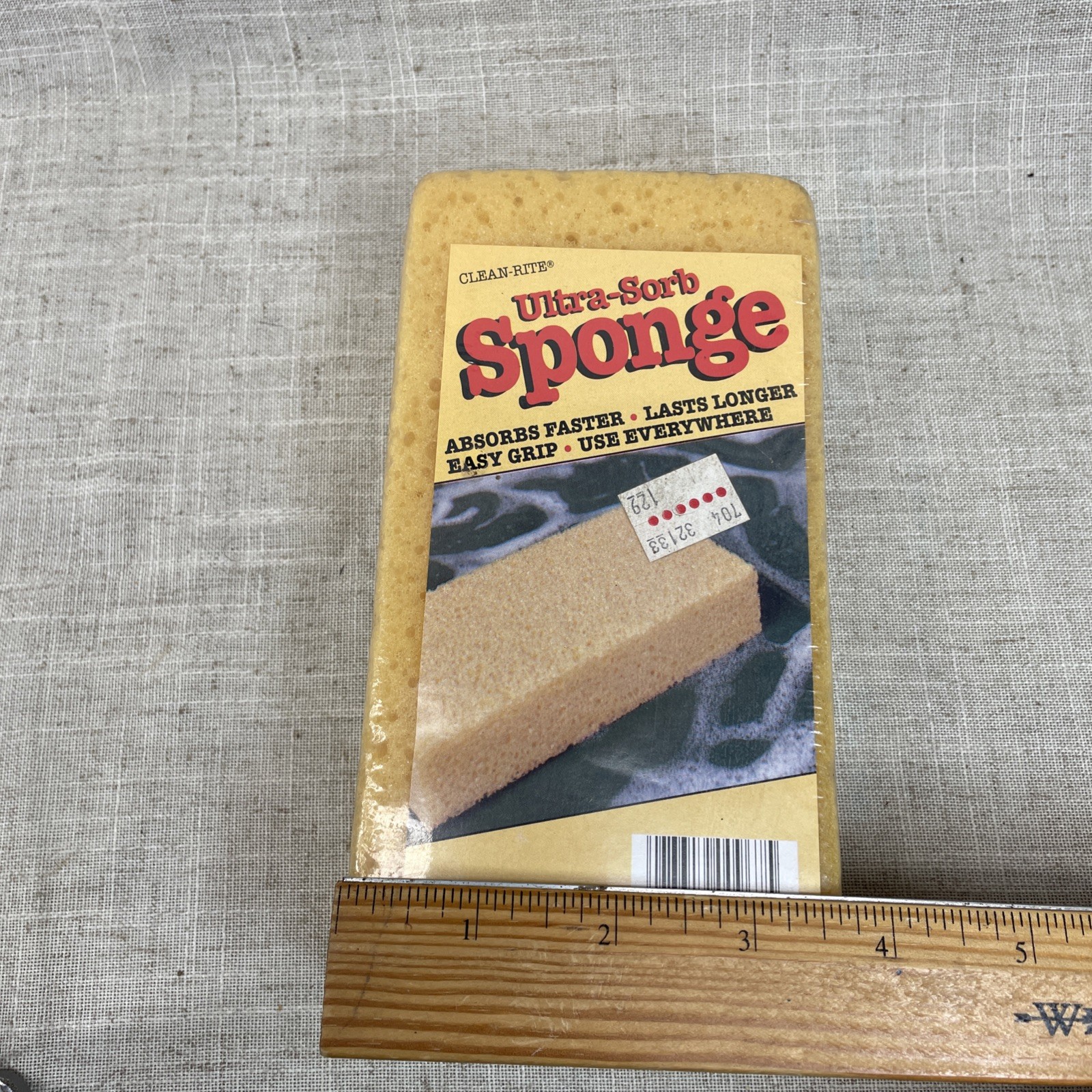 VTG New Sealed Sponge Clean-Rite Kitchen Easy Grip Ultra Sorb Atlanta USA