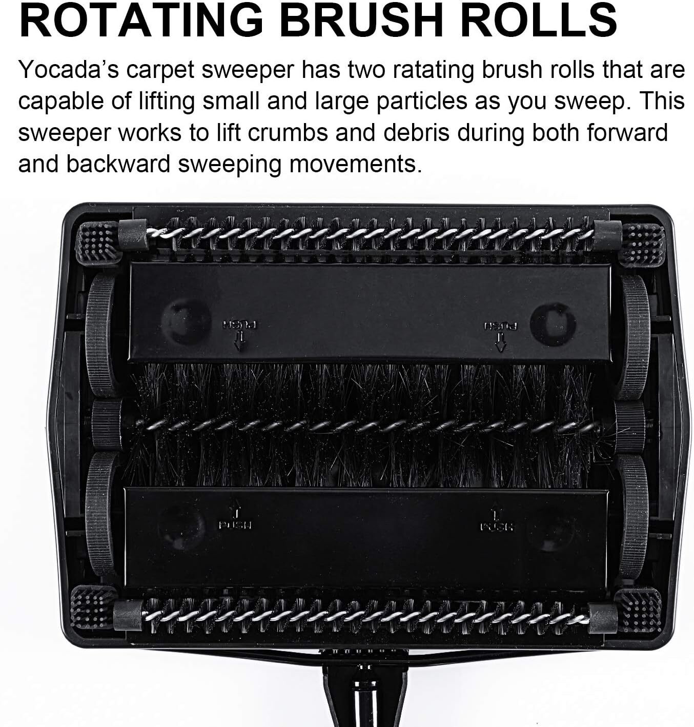 Carpet sweeper (with brush) for cleaning homes, offices