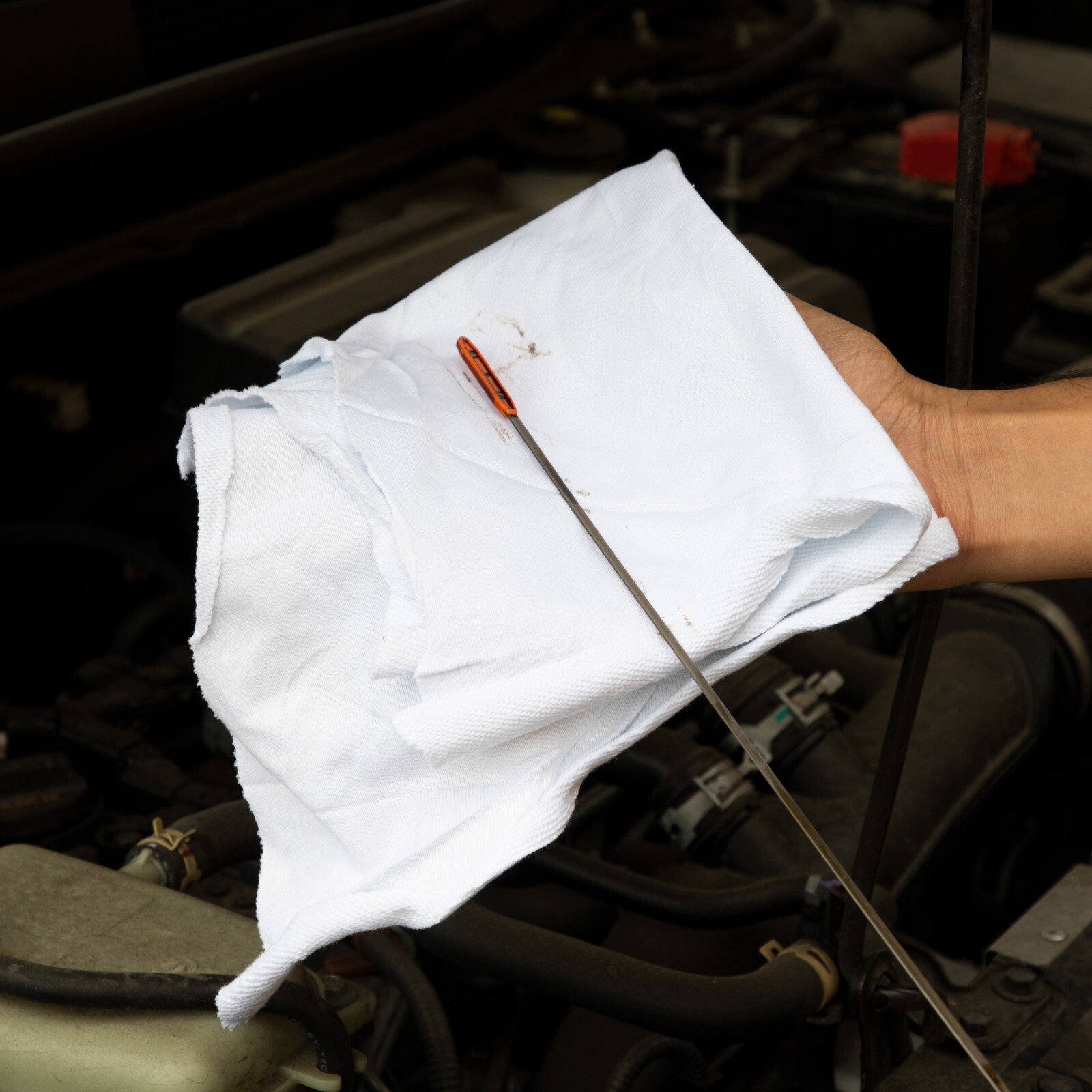 White Knit Cleaning Rags – Premium T-Shirt Absorbent Multipurpose, Size Options