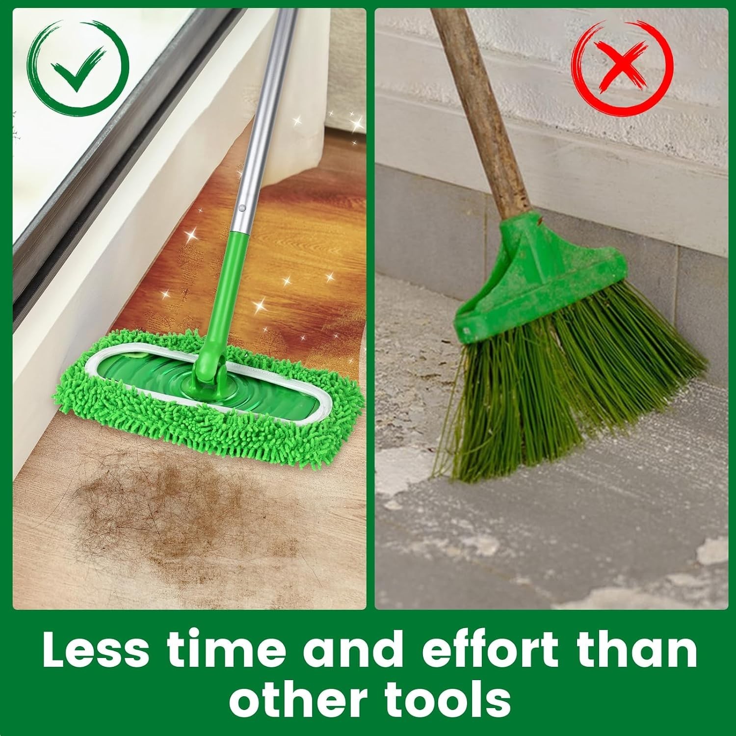 6 Pack High Quality Microfiber Mop Pads – Long-lasting and Eco-Conscious